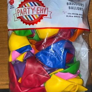 72 Piece Ballon Package - Multicolour